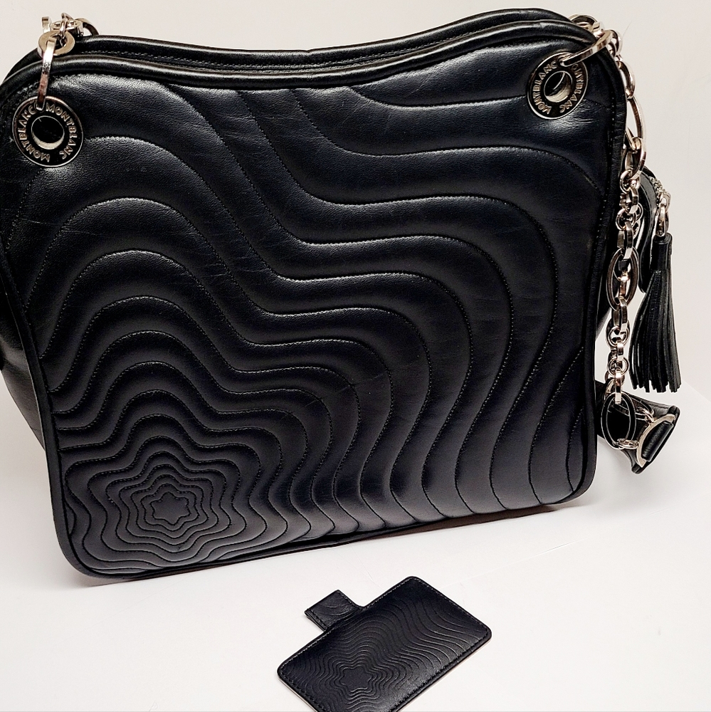 Montblanc Starisma leather black shoulder bag